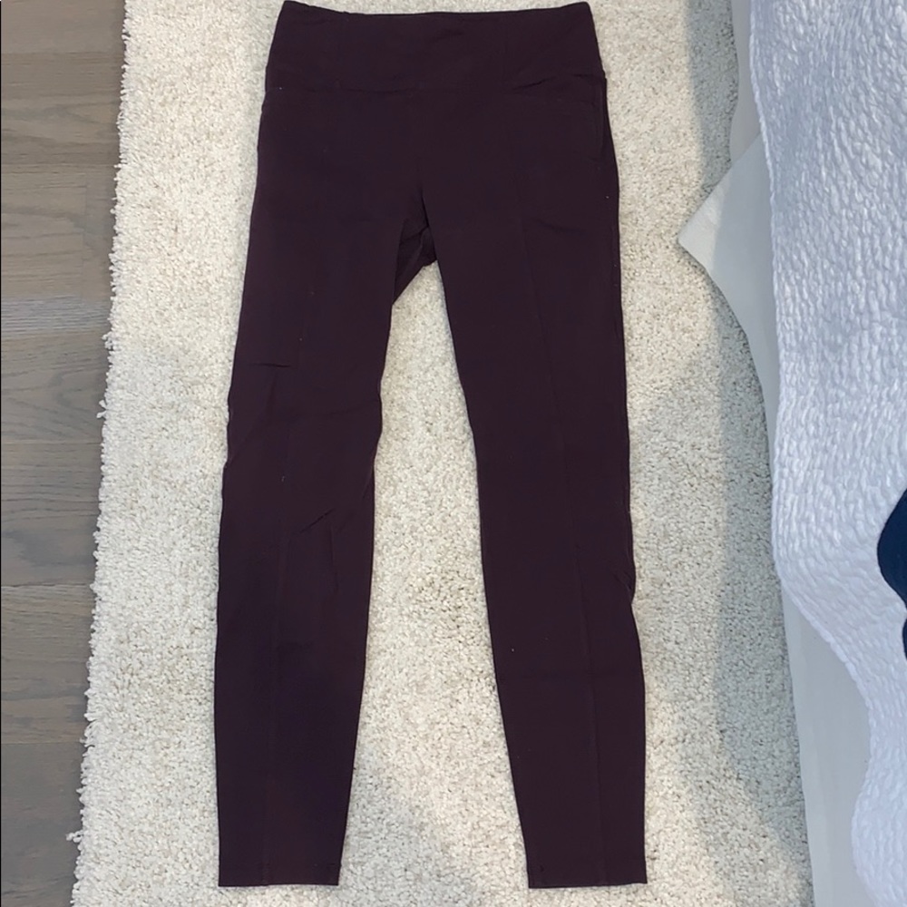 maroon athleta leggings